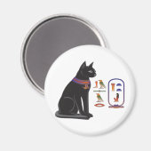 Egyptische Kat Goddess Bastet Magneet (Voorkant / Achterkant)