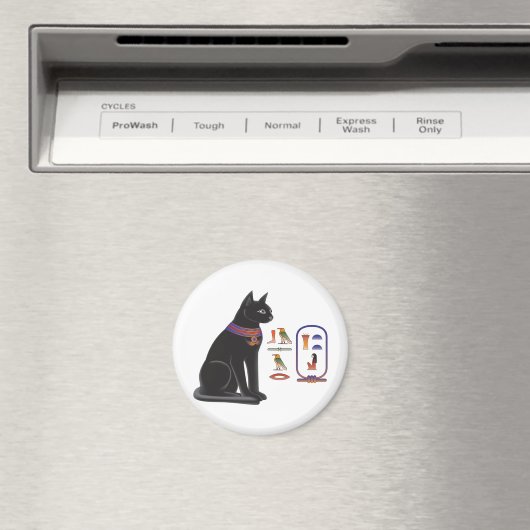 Egyptische Kat Goddess Bastet Magneet (Insitu (Vaatwasser))