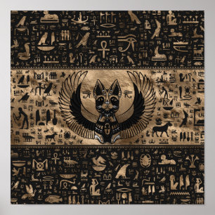 Egyptische Kat Goddess Bastet Poster