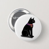 Egyptische Kat Goddess Bastet Ronde Button 5,7 Cm (Voorkant /achterkant)