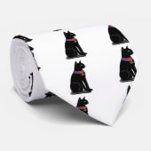 Egyptische Kat Goddess Bastet Stropdas (Opgerold)