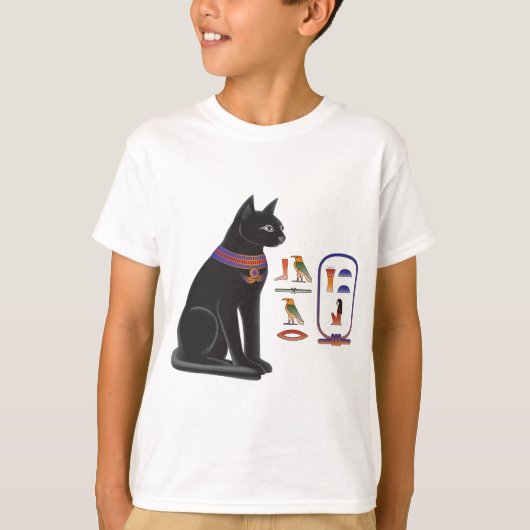 Egyptische Kat Goddess Bastet T-shirt (Voorkant)