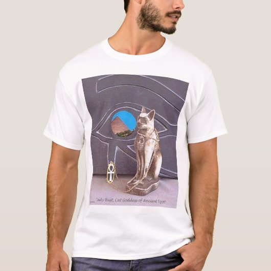 Egyptische kat Goddess T-shirt (Voorkant)