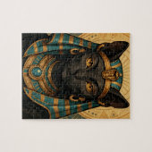 Egyptische kat Godin | Bastet gouden puzzel Legpuzzel (Horizontaal)