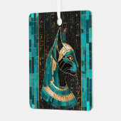 Egyptische Kat Godin Bastet - Mozaïek Kunst Metalen Ornament (Voorkant links)