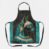 Egyptische Kat Godin Bastet - Mozaïek Kunst Schort (Voorkant)