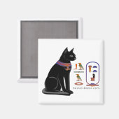 Egyptische kat hiërogliefenmagneet magneet (Voorkant / Achterkant)