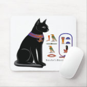 Egyptische kat Hieroglyphic Mousepad Muismat (Met muis)