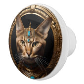 Egyptische kat, keramische knop (Rechts)