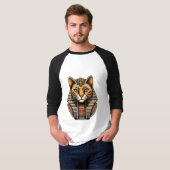 Egyptische Kat Langarm T-shirt – Faraonische Kat (Voorkant volledig)