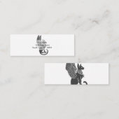 Egyptische kat met vleugels - Kies achterkleur Mini Visitekaartje (Voorkant / Achterkant)