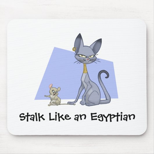 Egyptische kat Mousepad Muismat (Voorkant)