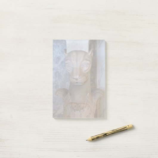 Egyptische kat post-it® notes (Op bureau)