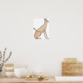 Egyptische kat poster (Keuken)