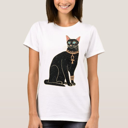 Egyptische kat t-shirt (Voorkant)