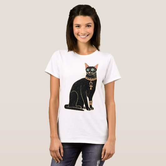 Egyptische kat t-shirt (Voorkant volledig)