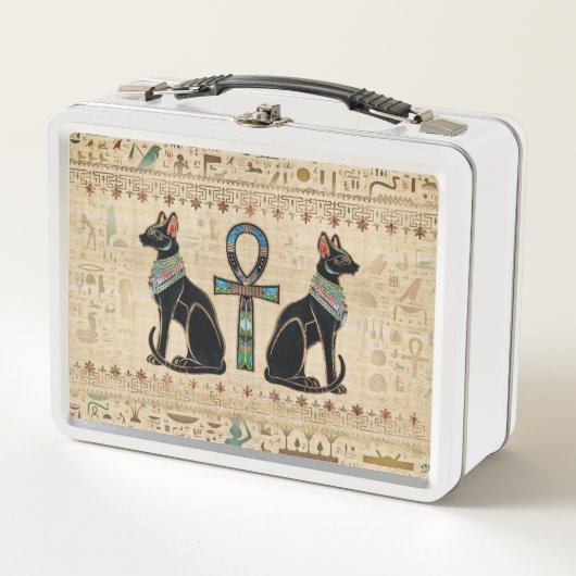 Egyptische katten en ankhkruis (Voorkant)