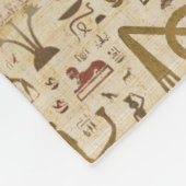 Egyptische katten en ankhkruis fleece deken (Hoek)