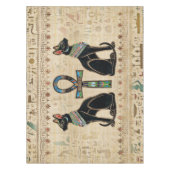 Egyptische katten en ankhkruis tafelkleed (Voorkant)