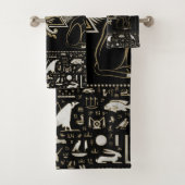 Egyptische katten en ogen van paarden bad handdoek (Insitu)