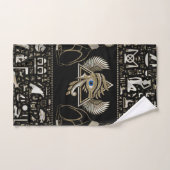 Egyptische katten en ogen van paarden bad handdoek (Handdoek)