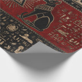 Egyptische katten en ogen van paarden cadeaupapier (Hoek)