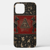 Egyptische katten en ogen van paarden Case-Mate iPhone case (Achterkant)