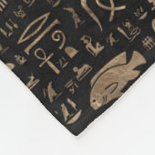 Egyptische katten en ogen van paarden fleece deken (Hoek)