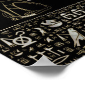 Egyptische katten en ogen van paarden poster (Hoek)