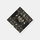 Egyptische katten en ogen van paarden servet (Hoek)