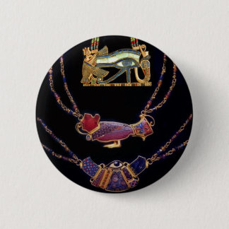Egyptische Kettingen Trio Pin door S Ambrose Ronde Button 5,7 Cm