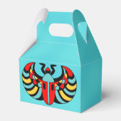 Egyptische kleurrijke, levendige, gevlekte karaben bedankdoosjes (Achterkant)