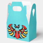 Egyptische kleurrijke, levendige, gevlekte karaben bedankdoosjes (Geopend)