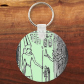 Egyptische Kolom Sleutelhanger (Voorkant)