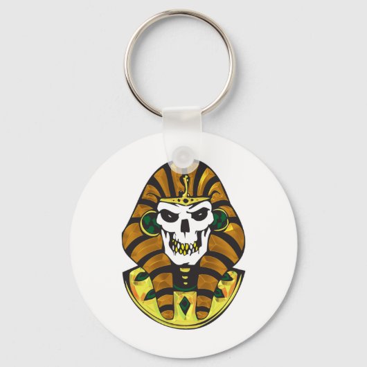 Egyptische koning schedel sleutelhanger (Voorkant)