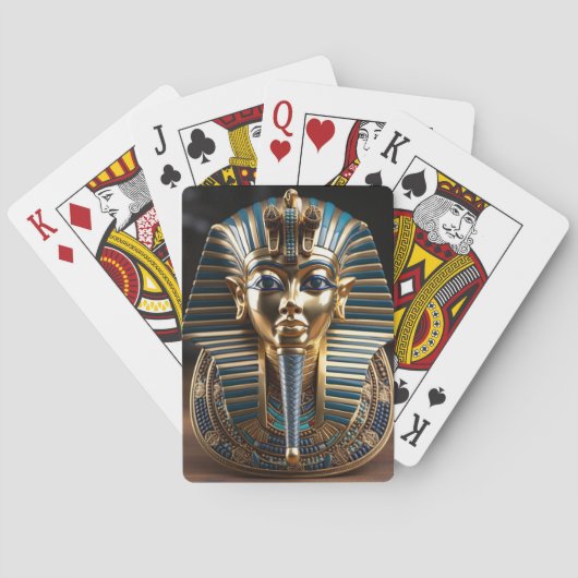 Egyptische koning Toetanchamon Pokerkaarten (Achterkant)