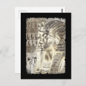 Egyptische koning Tut Pharaoh Tutankhamun Wall Art Briefkaart (Voorkant / Achterkant)