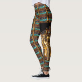 Egyptische koning Tutunkhamun Gold Death Mask Legg Leggings (Links)