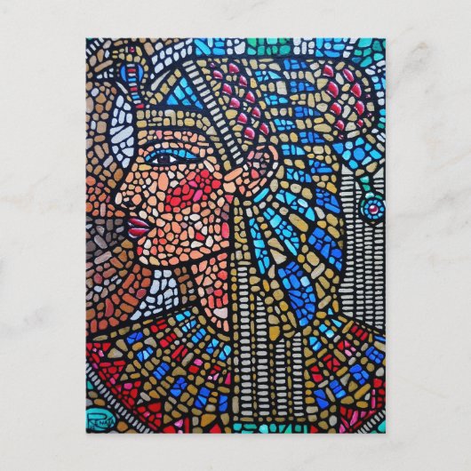 Egyptische koningin briefkaart (Voorkant)