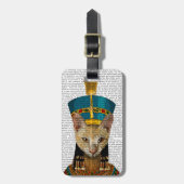 Egyptische koningin Cat Bagagelabel (Voorkant verticaal)