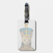 Egyptische koningin Cat Bagagelabel (Achterkant verticaal)
