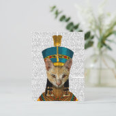 Egyptische koningin Cat Briefkaart (Staand voorkant)