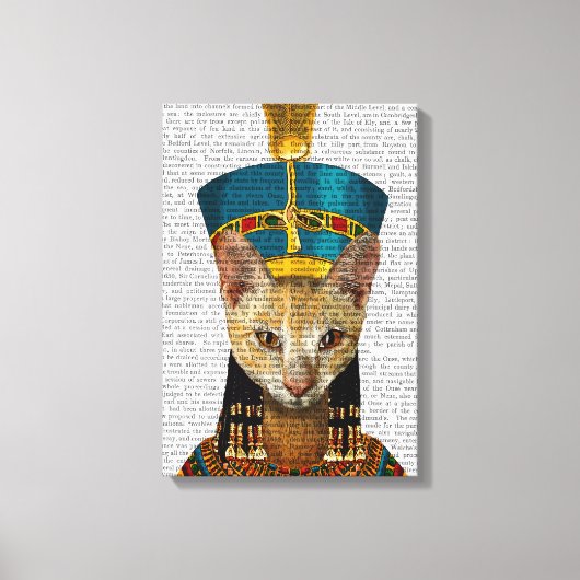 Egyptische koningin Cat Canvas Afdruk (Voorkant)