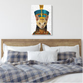 Egyptische koningin Cat Canvas Afdruk (Insitu (Slaapkamer))