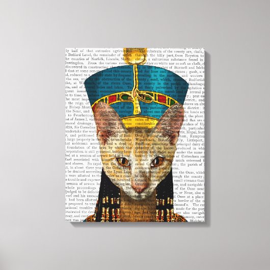 Egyptische koningin Cat Canvas Afdruk (Voorkant)