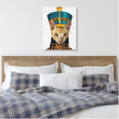 Egyptische koningin Cat Canvas Afdruk (Insitu (Slaapkamer))