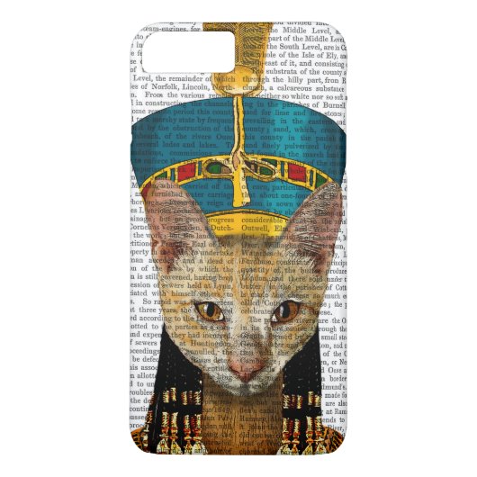 Egyptische koningin Cat Case-Mate iPhone Case (Achterkant)