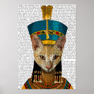 Egyptische koningin Cat Poster