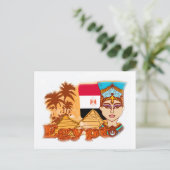 Egyptische koningin cleopatra Briefkaart (Staand voorkant)