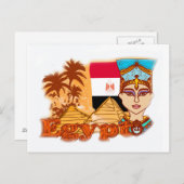 Egyptische koningin cleopatra Briefkaart (Voorkant / Achterkant)